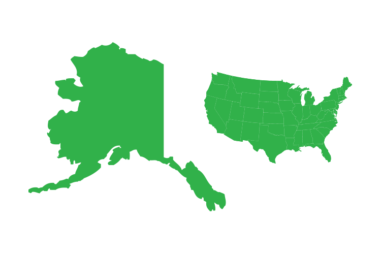 map of Alaska